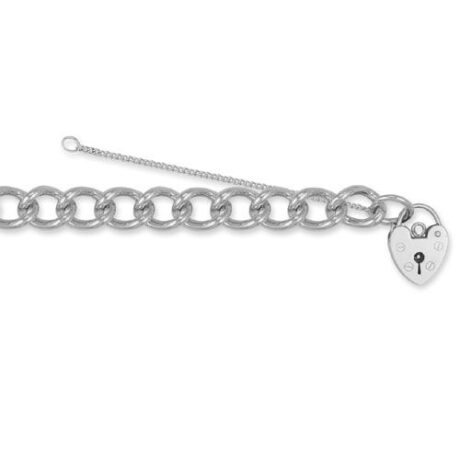 925 Sterling Silver Traditional British Charm Bracelet