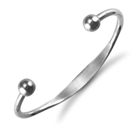925 Sterling Silver Torque I.D. Baby / Childrens Bangle
