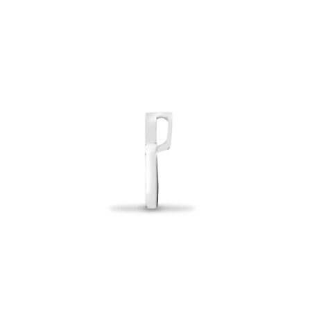 9ct white gold 0.04ct natural diamond heart pendant alternate view 1
