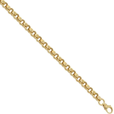 Sterling Silver Patterned & Plain Belcher Bracelet