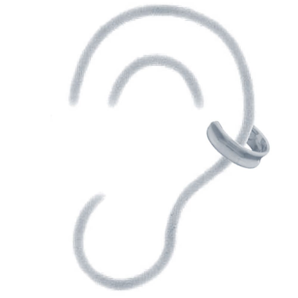 Sterling Silver Smooth Helix Ear Cuff - Image 2