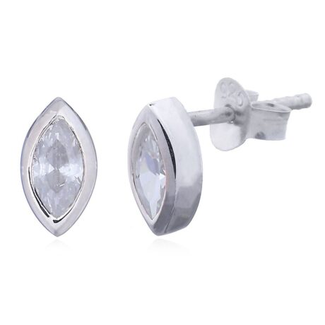 marquise cubic zirconia stud earrings alternate view