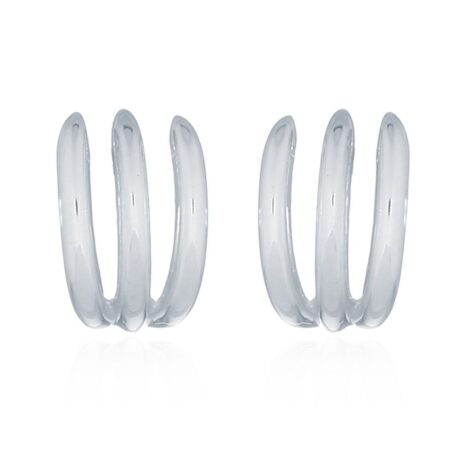 Sterling Silver Banana Bunch Claw Stud Earrings