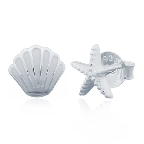 shell stud earrings alternate view