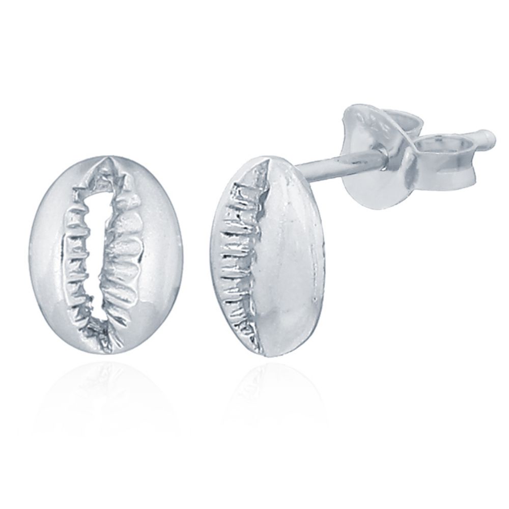coffee bean stud earrings alternate view