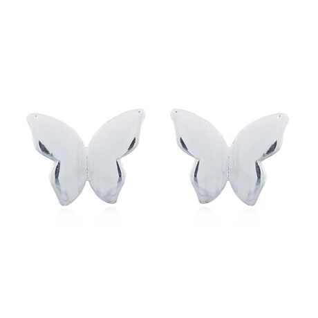 sterling silver floating butterfly stud earrings