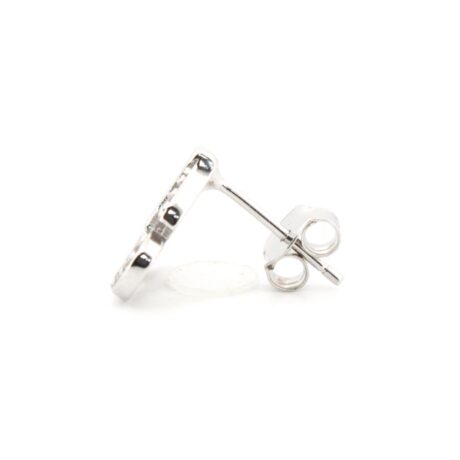cz heart cherry drop stud earrings alternate view 1