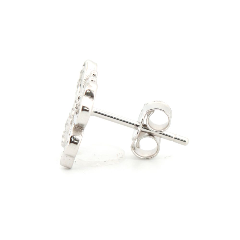 cz majestic butterfly stud earrings alternate view 1