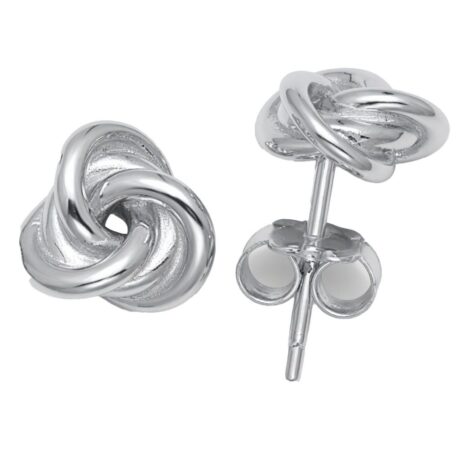 love knot stud earrings