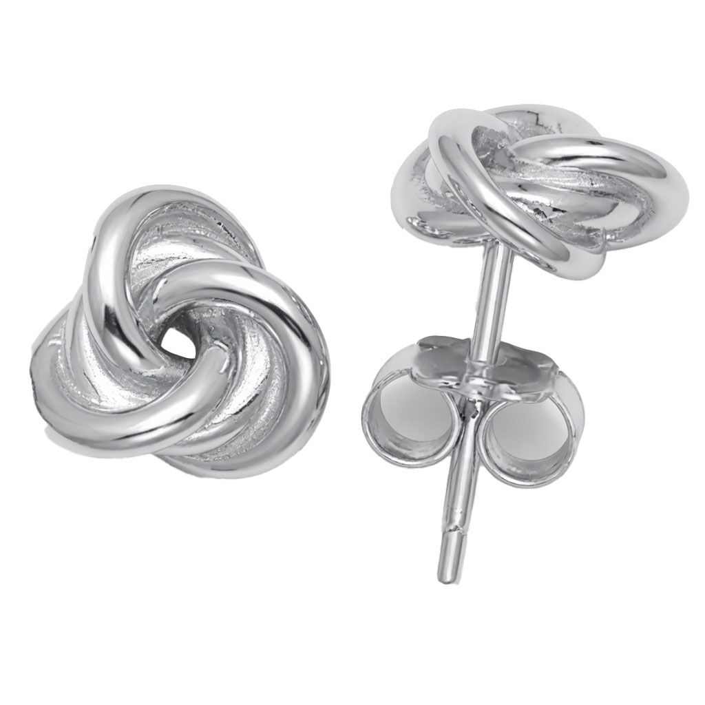 love knot stud earrings
