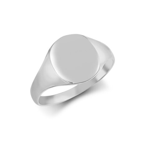 Sterling Silver Oval Polished Female/ Child Signet Ring