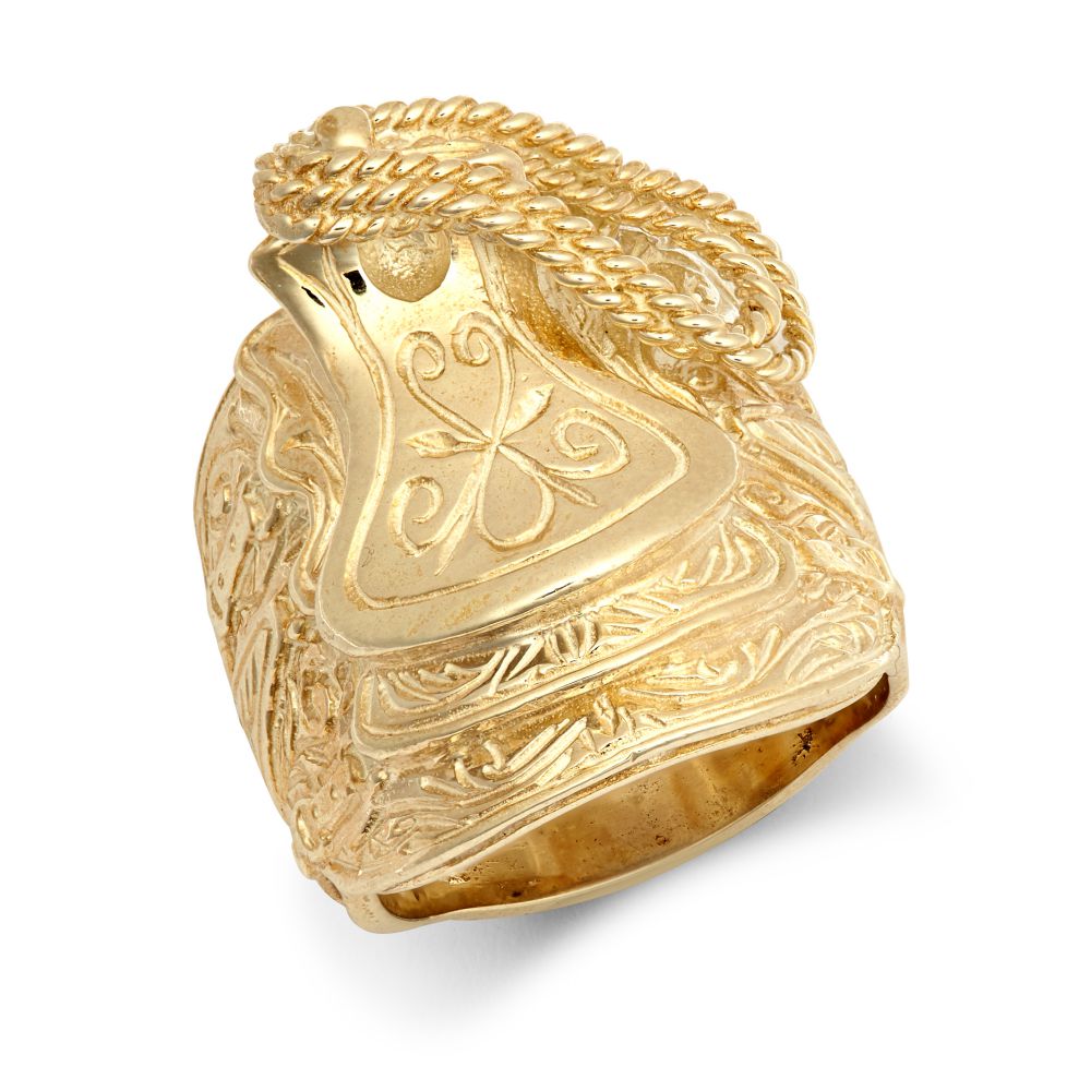 Sterling Silver 30mm Saddle Ring - Image 2
