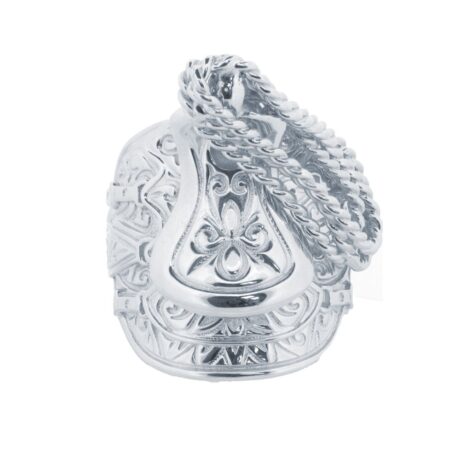 Sterling Silver 39mm Saddle Ring