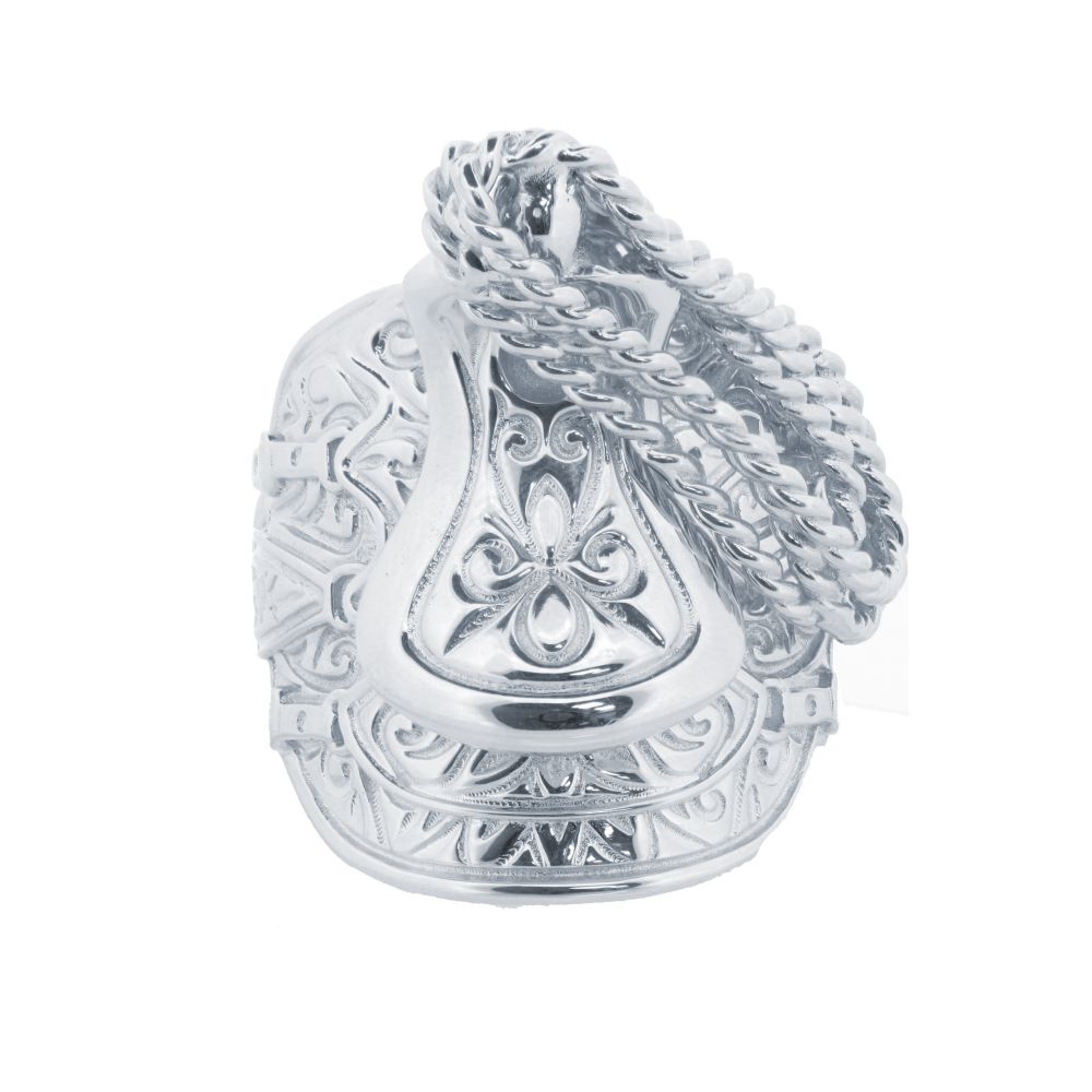 Sterling Silver 39mm Saddle Ring