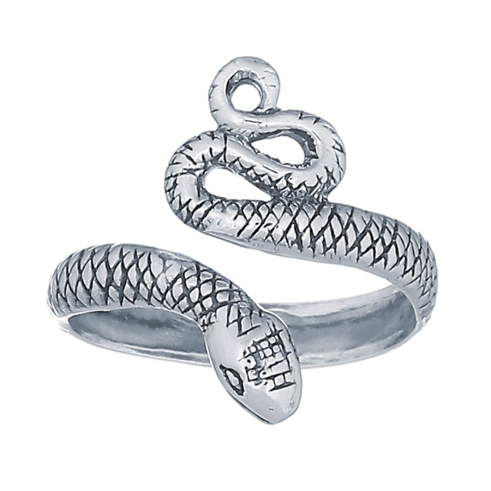 Sterling Silver Snake Toe Ring - Image 2