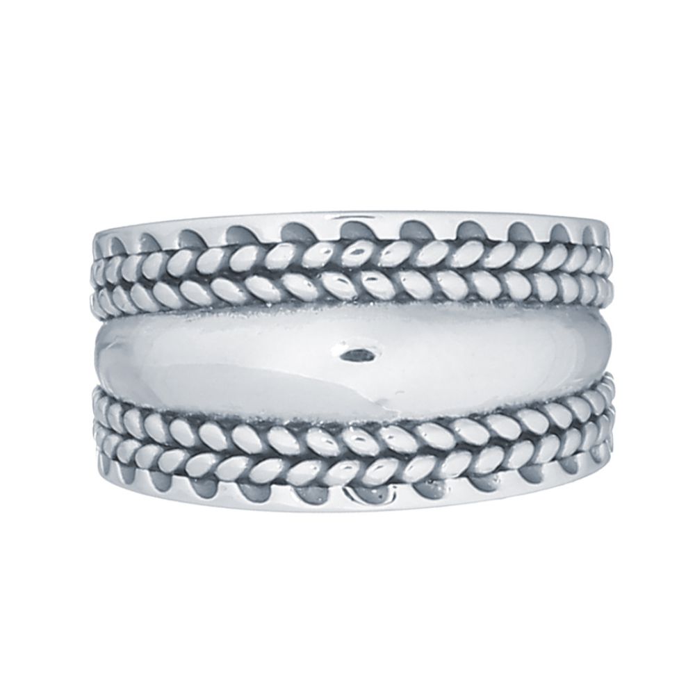 Sterling Silver Wheat Leaf Toe Ring - Image 2