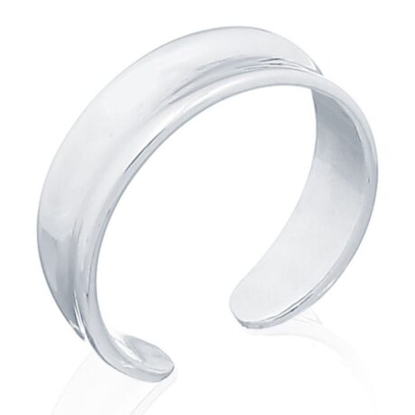 Sterling Silver Concave Toe Ring