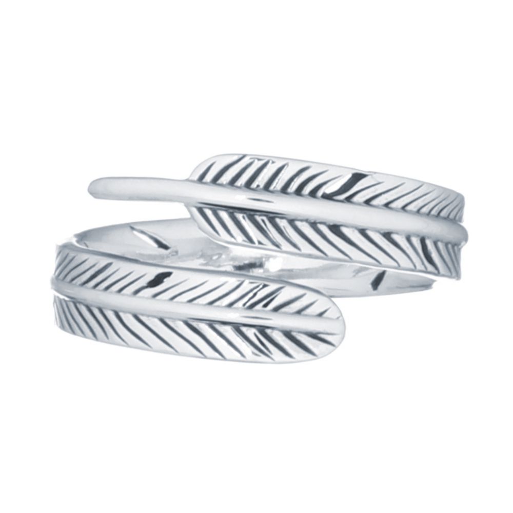 Sterling Silver Feather Toe Ring - Image 2
