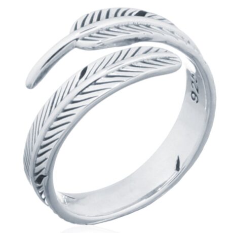 Sterling Silver Feather Toe Ring