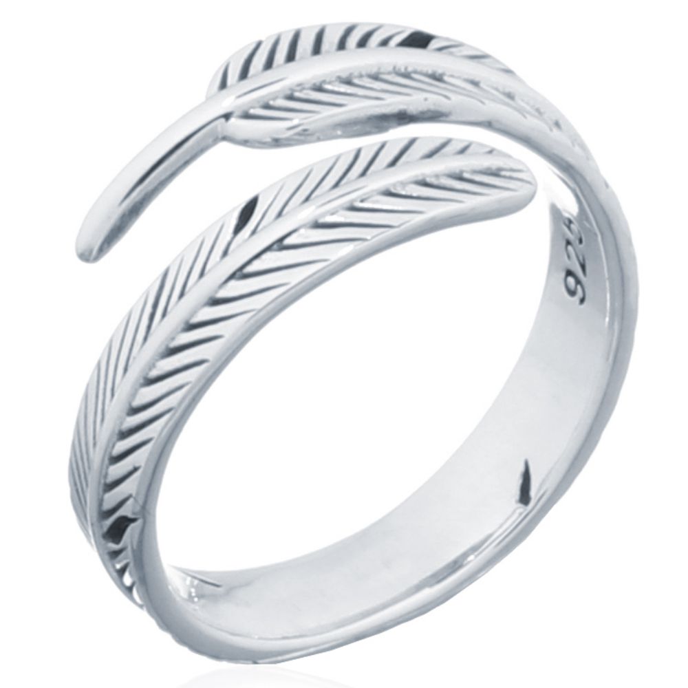 Sterling Silver Feather Toe Ring
