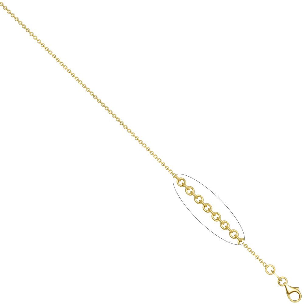 Sterling Silver White Rolo Chain 2.0mm Gauge Pendant Chain - Image 2