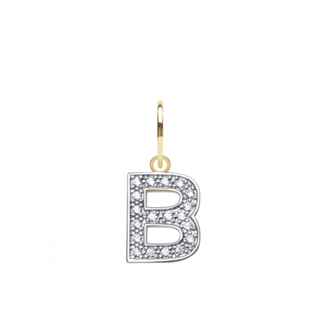 9ct Yellow Gold Cubic Zirconia Initial Pendant – JIN021-A