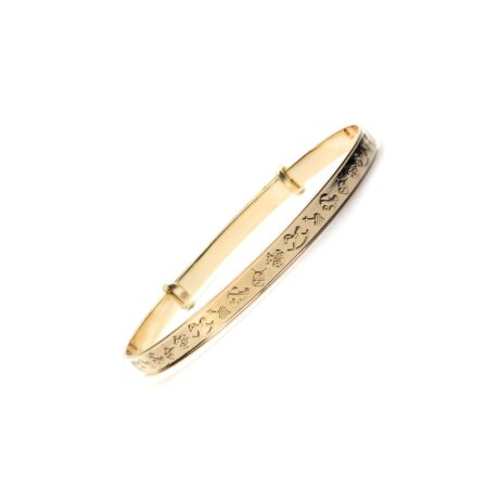 9ct Yellow Gold Children's Expanding Bangle