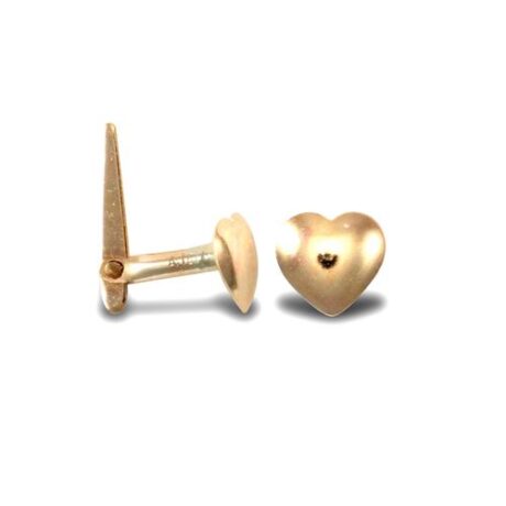 9ct Yellow Gold Hinged Heart Nose Stud