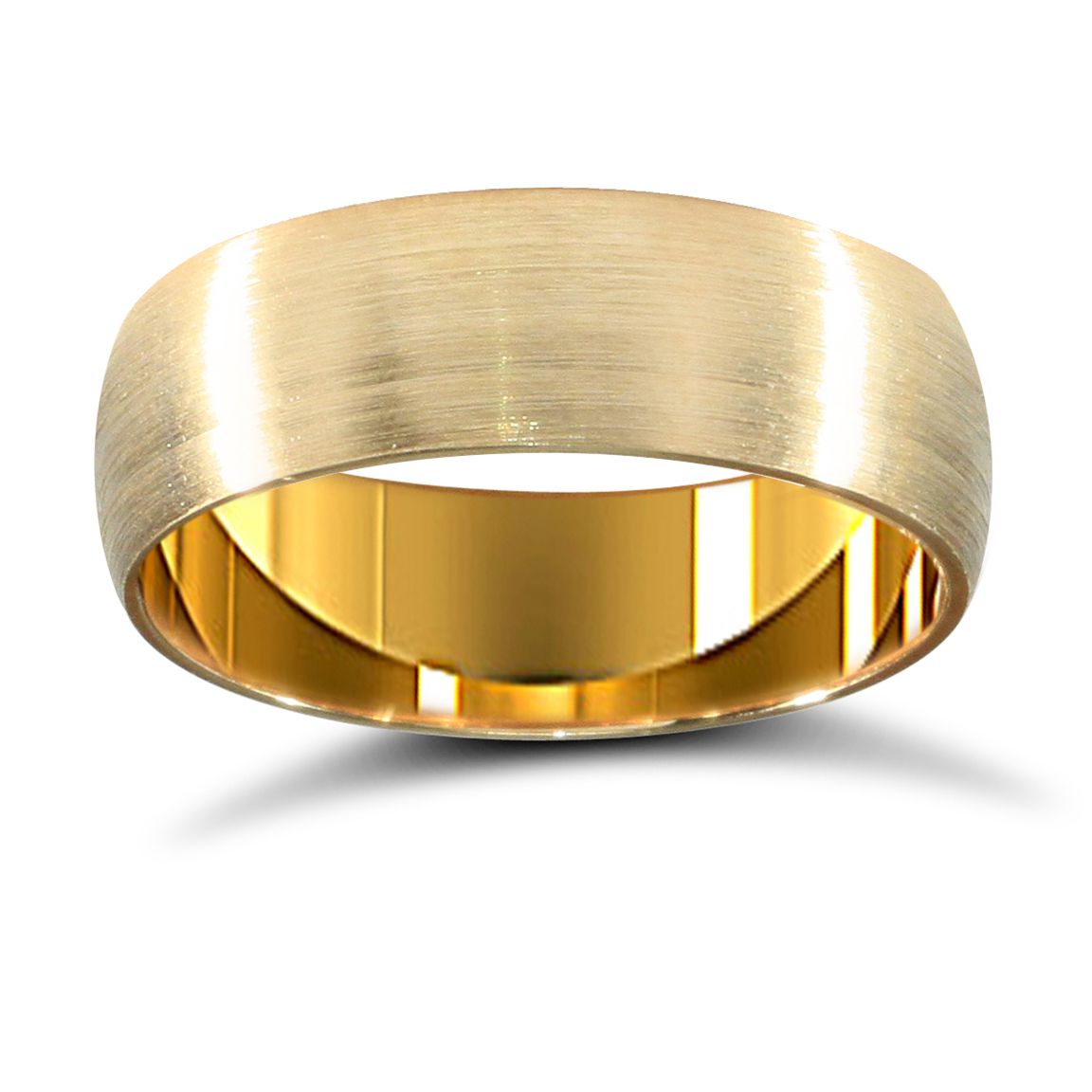9ct Yellow Gold 6mm Premium Weight Court Profile Wedding Ring - Image 2