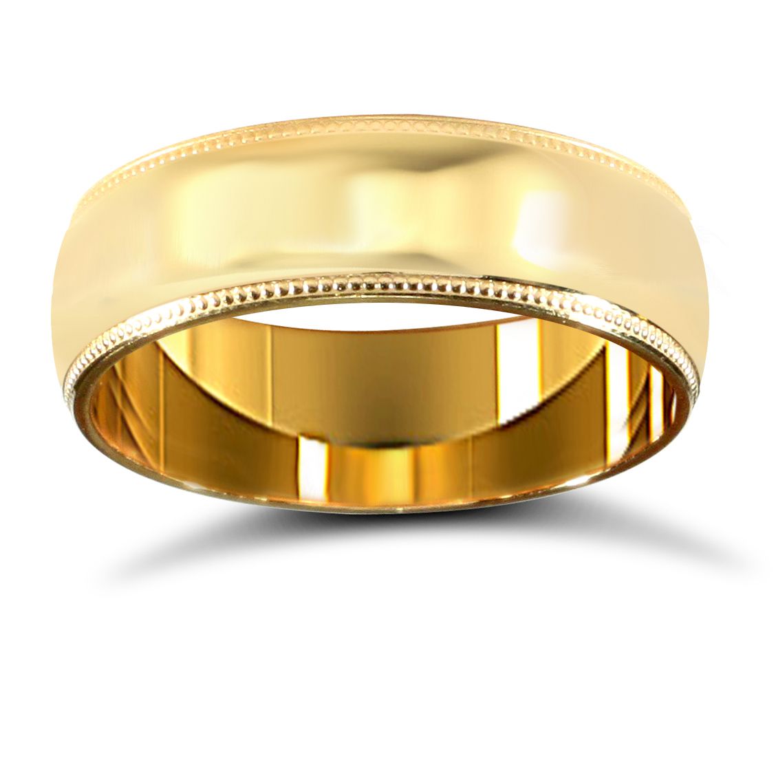 9ct Yellow Gold 6mm Premium Weight Court Profile Wedding Ring - Image 3