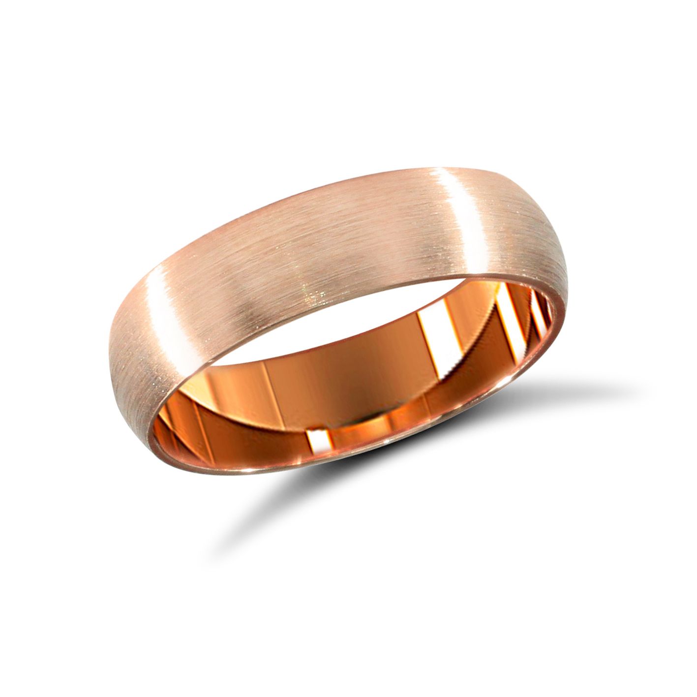 9ct Rose Gold 5mm Standard Weight Soft Court Wedding Ring - Image 2