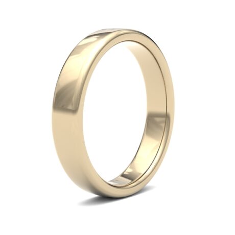 9ct Yellow Gold 4mm Court Profile Wedding Ring