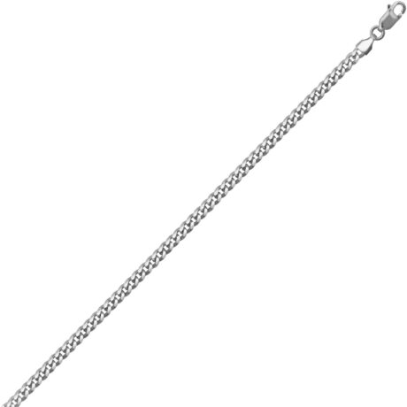 Men's Sterling Silver Miami Cuban Chain – 18 Inch